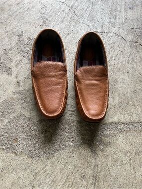 L.L. Bean Men’s Tan Leather Slip-On Drivers